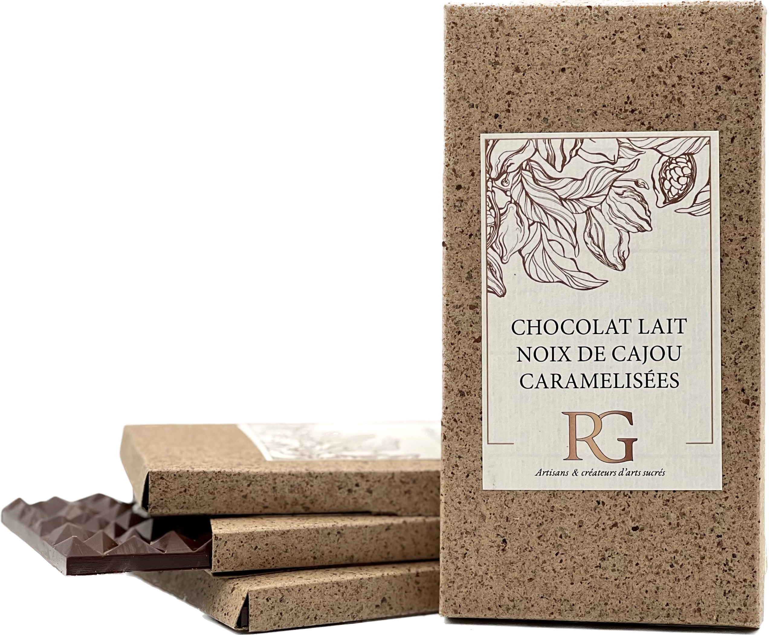 Chocolat noir 70 aux noix de cajou caramélisées